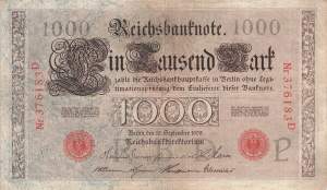 1000 Mark 1909 P/D ro.39